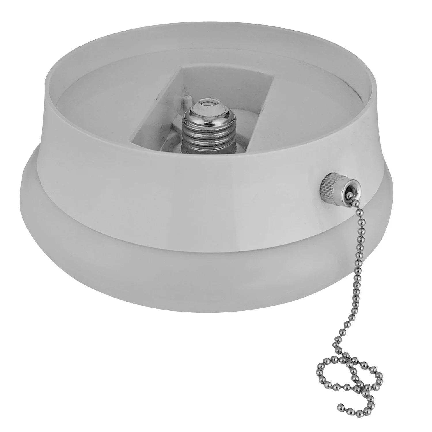 LED Mushroom Porcelain Socket Fixture, 7'' Round, 10 Watts, Medium Base E26 - view 2