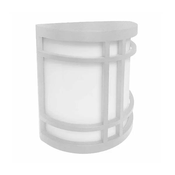 LED Outdoor Decorative Wide Sconce 12W 5CCT NON-DIM, Silver