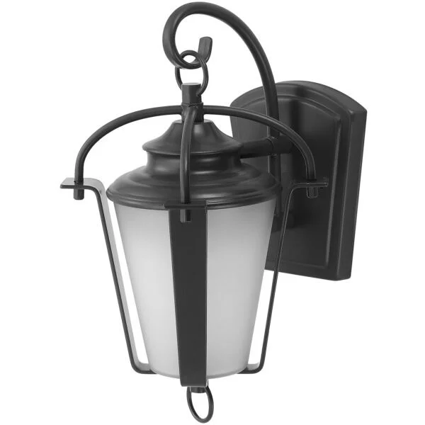 LED 6" Outdoor Lantern Wall Mounted Light Fixture, 12 Watts, 400 Lumens, 3000K Warm White, Copper Bronze Finish