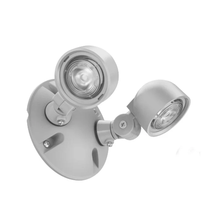 LED Outdoor Polycarbonate Remote Head, Double Head, Black, Thermoplastic, 3.6V