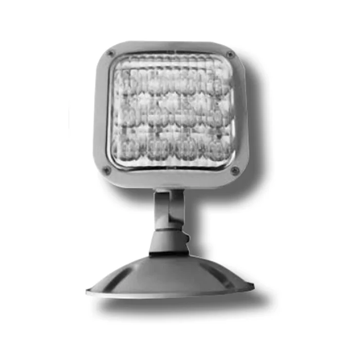 LED Outdoor Remote Head, Single Head, Self-Diagnostic, Double Head, Die-Cast Black, Multi-Voltage