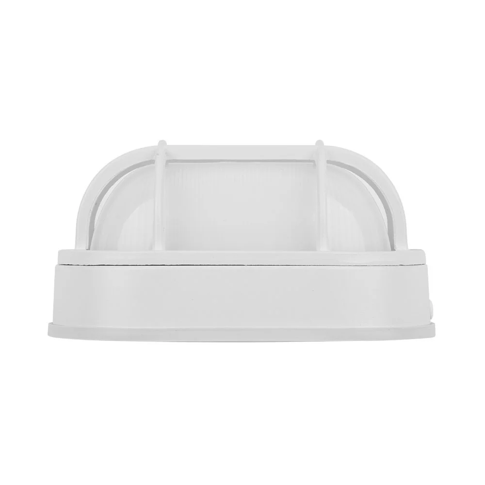 LED Oval Bulkhead Wall Mount, Matt White Housing, Frosted Glass Lens, 6 CCT Selectable - view 4