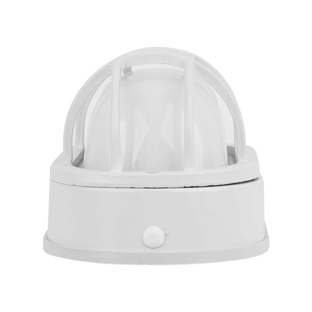 LED Oval Bulkhead Wall Mount, Matt White Housing, Frosted Glass Lens, 6 CCT Selectable - view 5