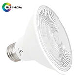 15.5W PAR38 Dimmable LED, 3000K, Black Finish, 25° Beam Angle + Swappable Lens