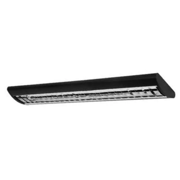 LED Parabolic Suspended Down Light, 4FT, 50W, Multi Color Temperature, Dimming, Black