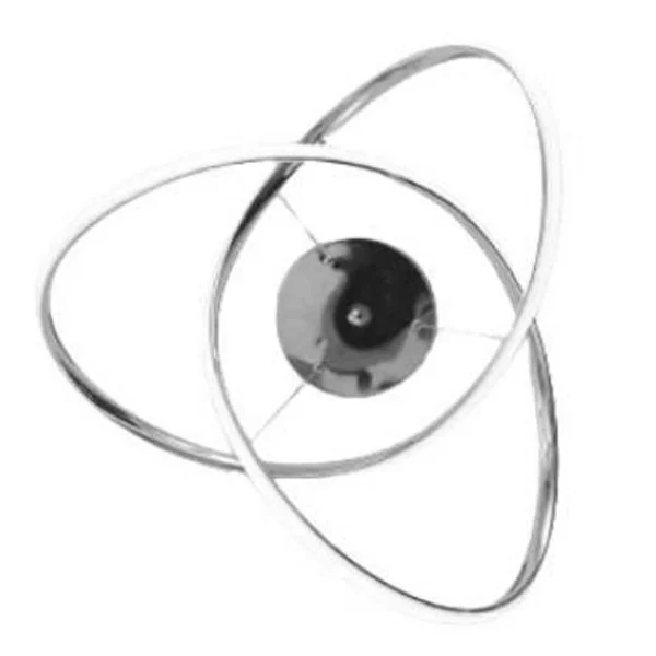 LED Pendant Chandelier Light Swirl Shape, Chrome Finish, 30W, 3CCT - view 2