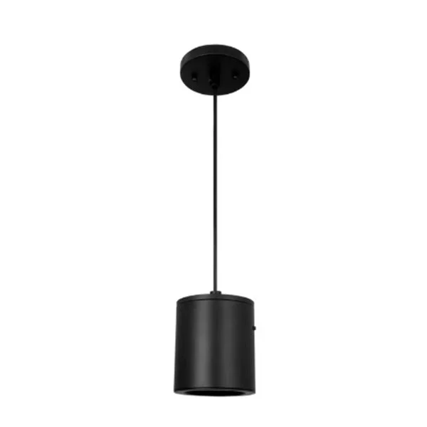 LED Pendant Cylinder Light, 6 Inch, 3CCT, Black