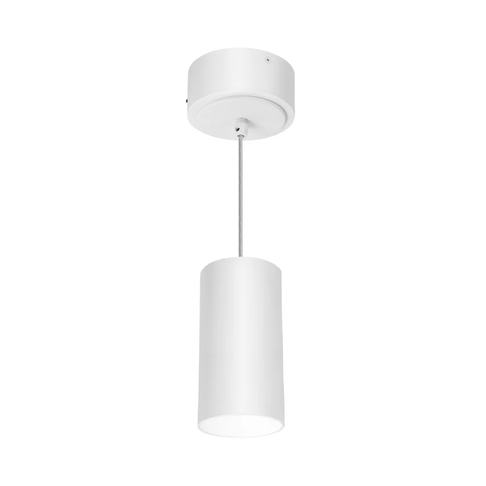 Euri Lighting LED Pendant Light, 3" Cylinder Pendant, 22W, 1300lm, 120-277V, 5CCT Selectable 2700K-6000K, 24° Beam An...