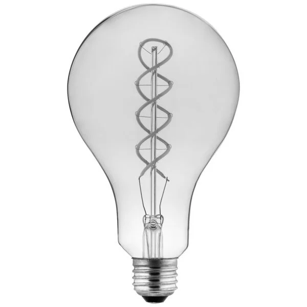LED PS30 Decorative Filament Light Bulb, 4.5 Watts, Medium Base, Dimmable, Amber Glass, 22K