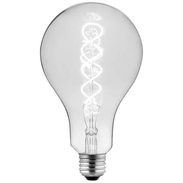LED PS30 Decorative Filament Light Bulb, 4.5 Watts, Medium Base, Dimmable, Amber Glass, 22K - view 2