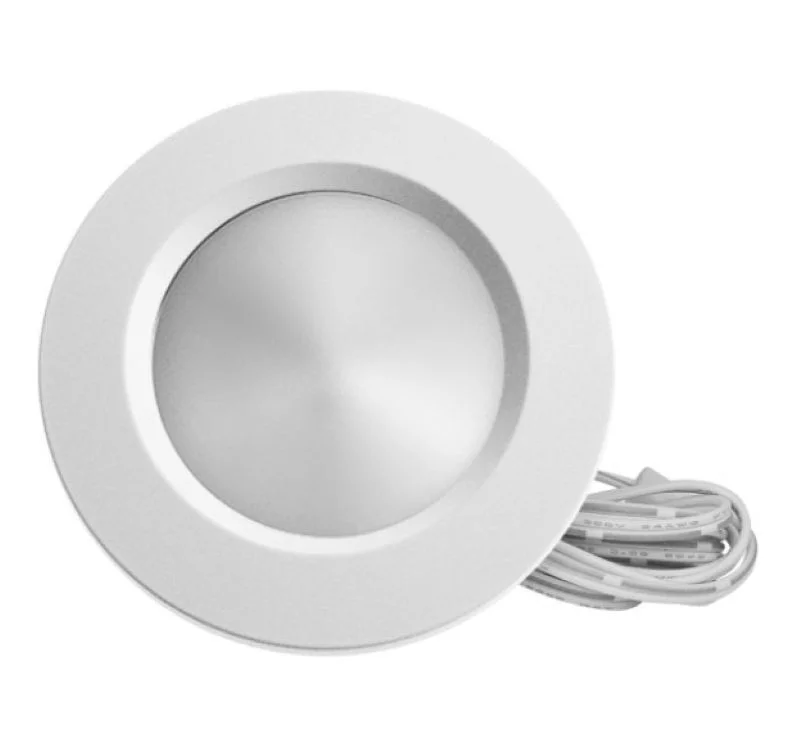 LED Puck Light, RGBW, 4W, 250LM, Ultra Slim Canless Recessed, Round - view 2