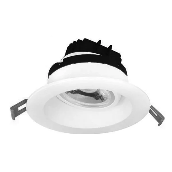 LED Recessed Downlight, 4”, Regressed, Recessed Gimbal, 5-CCT Selectable
