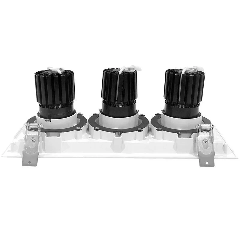 LED Recessed Light With 3 Slot White Trim - view 2