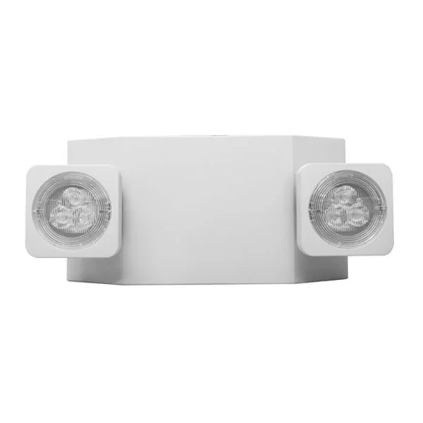 LED Reduced Profile Thermoplastic Emergency Unit, Black, Remote Capacity, Self-Diagnostics