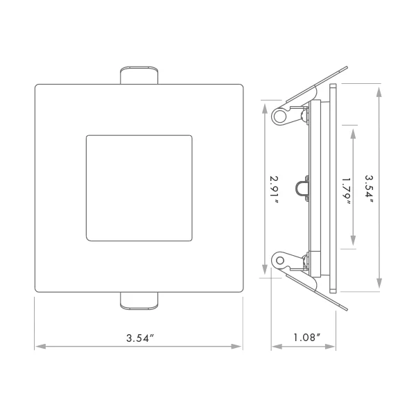 LED Mini Panel, 6″ Round, 5CCT Selectable, 12W - view 2