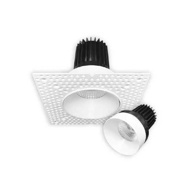 LED Spotlight-Canless, Push and Lock Trimless, 3”, CCT Selectable, Black Finish, 38º