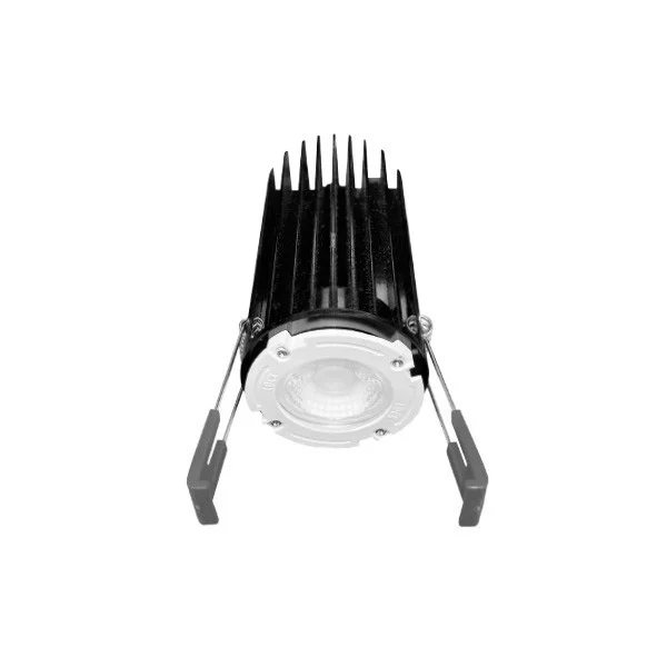 LED Spotlight - Canless, Regressed Interchangeable Trim, 2” Module, 5 CCT Selectable, Round Smooth White