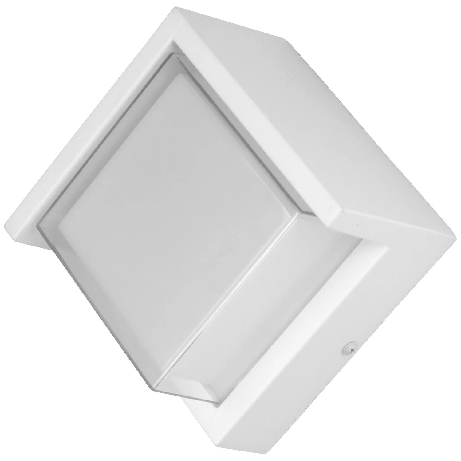 LED Square Modern Outdoor Light Fixture, 12W, Square, White, CCT Selectable 30K/40K/50K, 90 CRI
