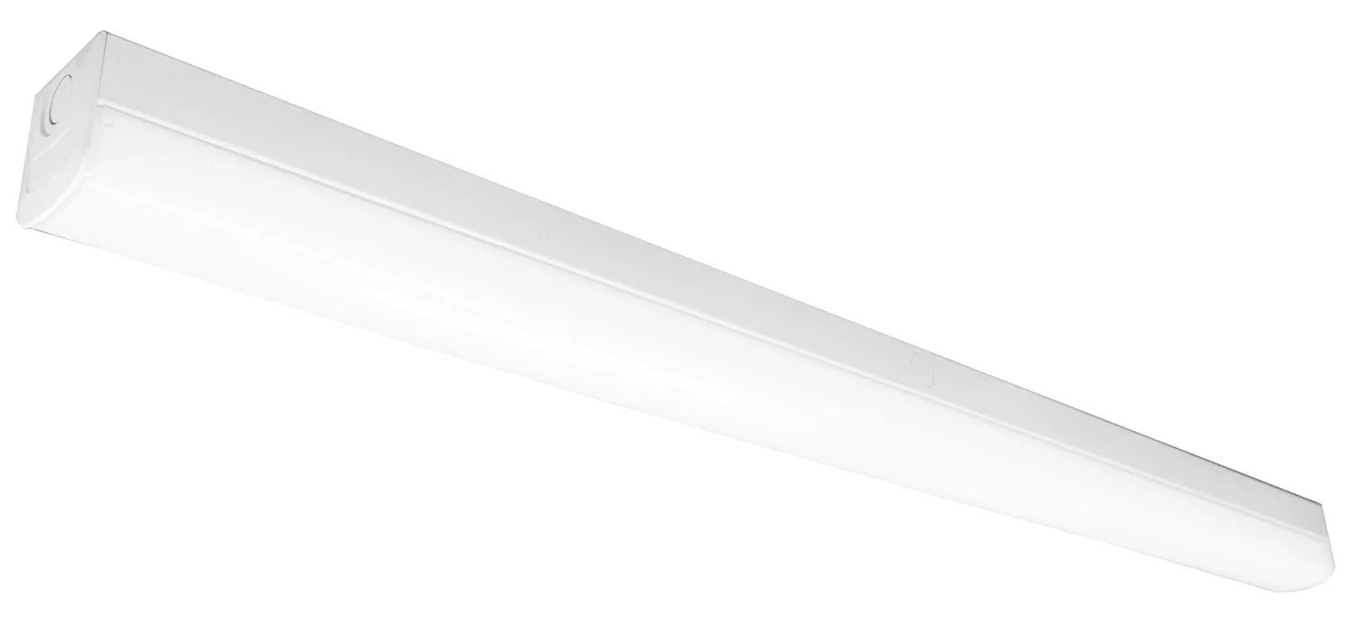 LED Strip Light, 2FT, 25W, Multi-CCT, Polycarbonate Frosted Lens, Ceiling Mount or Suspended Mount, White Finish
