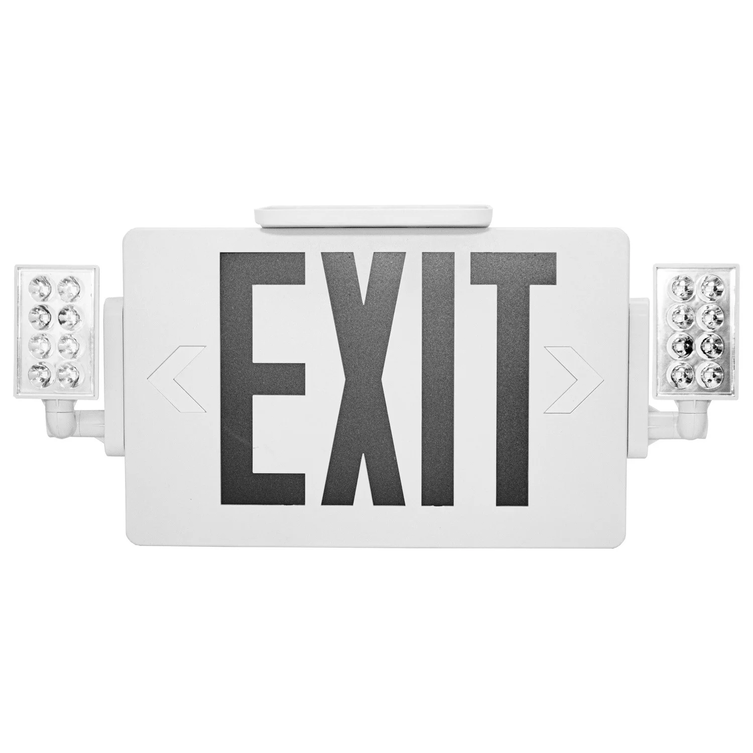 LED Super Slim Exit Sign with Adjustable Emergency Light Heads - view 3