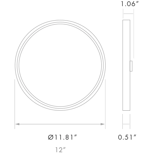 LED Surface Mount Slim Series, 5 CCT Selectable, 9", Round - view 2