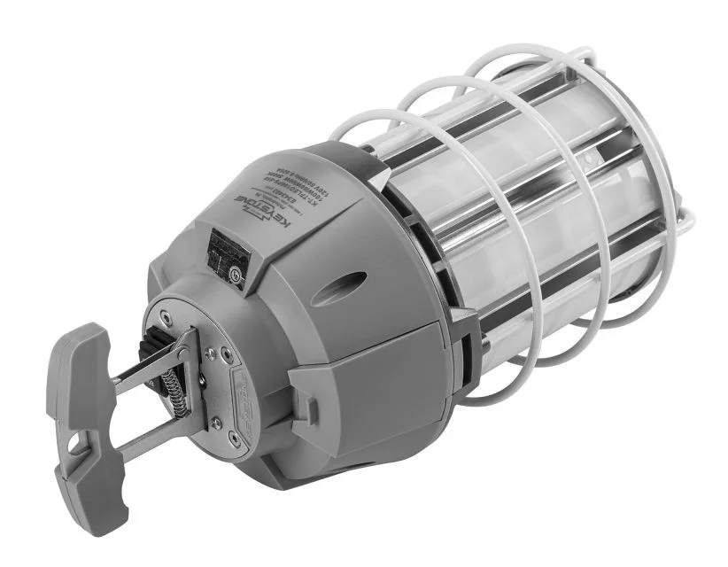 LED Temporary Jobsite Fixture. Power Selectable 60 / 80 / 100W, 6,800-10,000 lumen, 5000K. Diffused ...