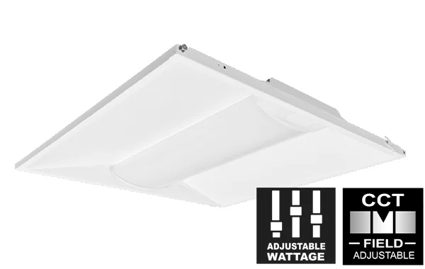 LED Troffer Retrofit Kit, 2'x2', Field Adjustable 20W / 25W / 30W, 83+ CRI, Field Adjustable 3500K / 4000K / 5000K, S...