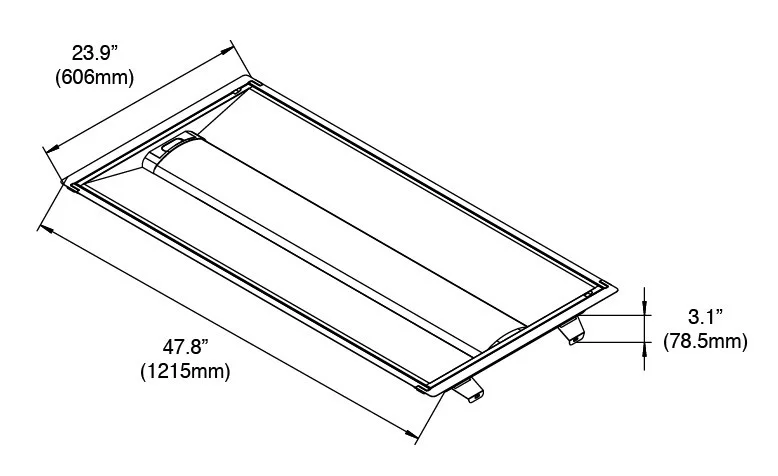 LED Troffer Retrofit Kit, 2'x4', Field Adjustable, Hinged Door Design, Sensor Ready - view 2