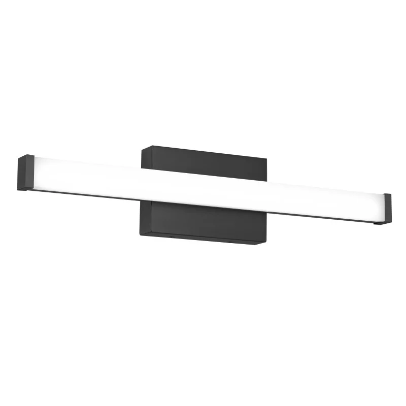 LED Vanity, 17W, 3000K/3500K/4000K, Black Finish, Acrylic