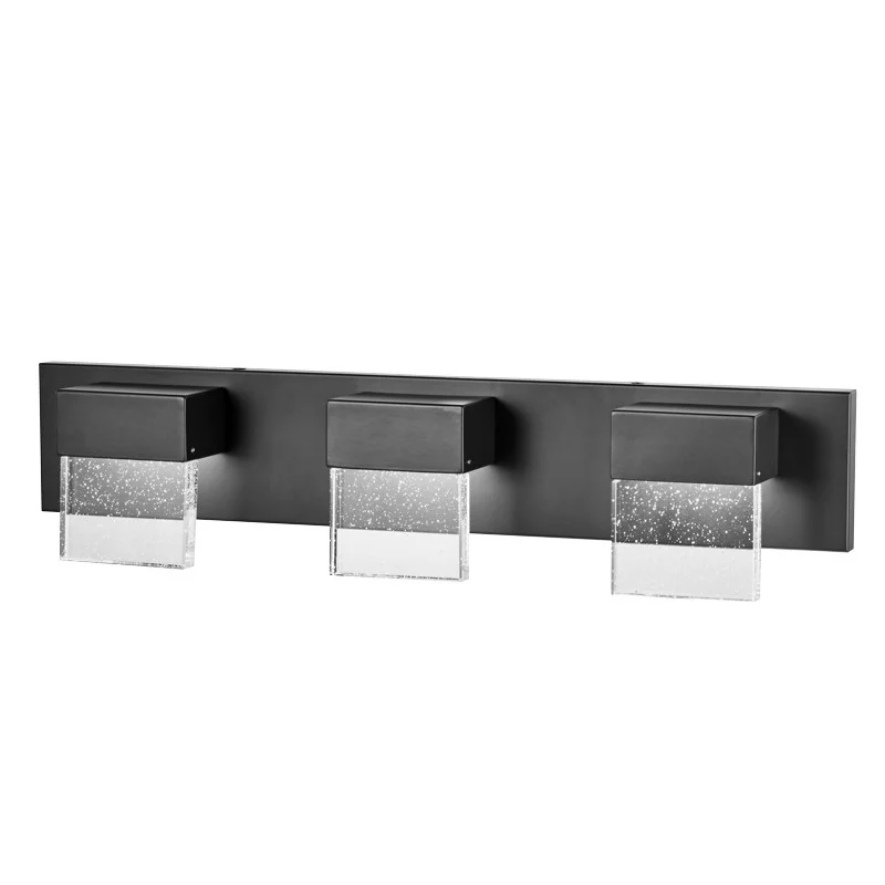 LED Vanity, 24 Inch, Oil Rubbed Bronze, Crystal Glass, 3000K or 4000K