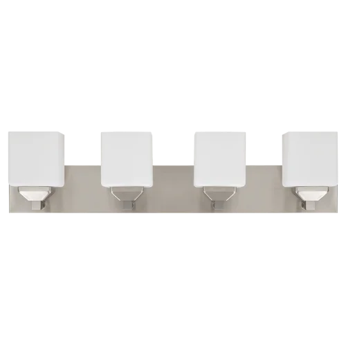 LED Vanity Light, 30", 4-Light, 32W, 3000K, Brushed Nickel