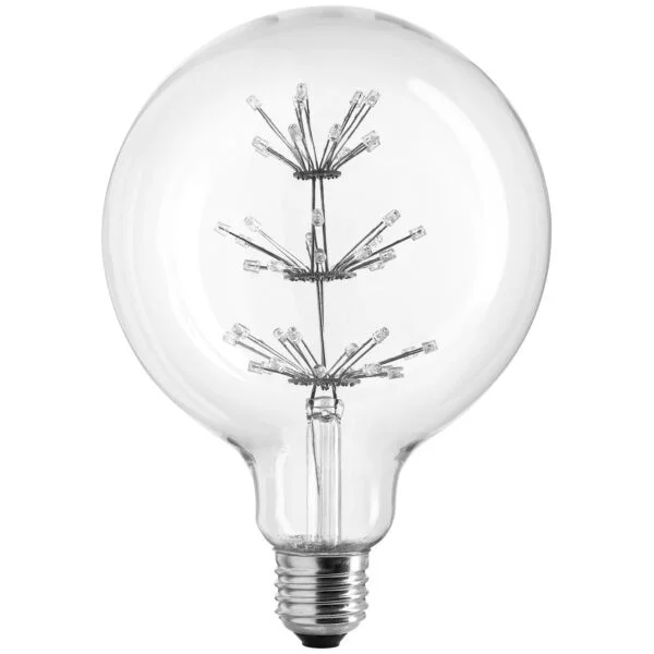 LED Vintage Star Light Bulb, 1.8W, Clear, 2300K
