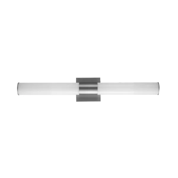 LED Wall Mount Vanity Wall Sconce, 3-CCT Selectable, Round, Brushed Nickel Finish, 24”