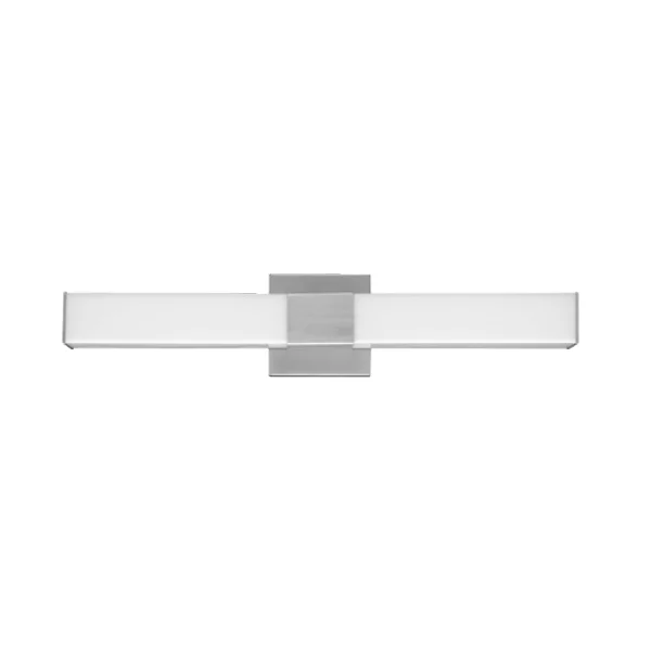 LED Wall Mount, Vanity Wall Sconce, 3-CCT Selectable, Square, Brushed Nickel Finish