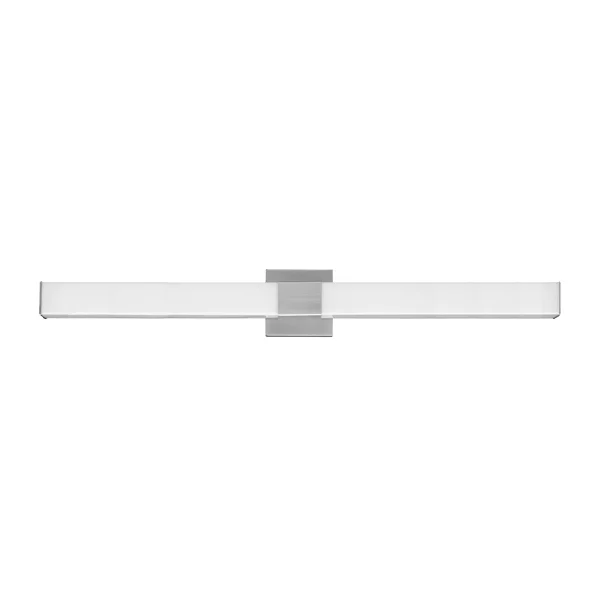 LED Wall Mount Vanity Wall Sconce, 36” Square, 5-CCT Selectable, Brushed Nickel Finish