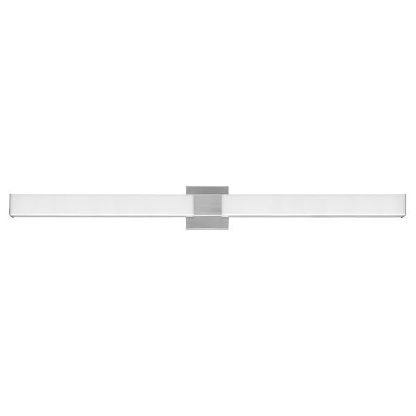 LED Wall Mount Vanity Wall Sconce, 48" Square, CCT Selectable, Brushed Nickel Finish