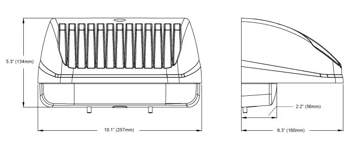 eeLights LED Wall Pack Luminaire, 24W, 5000K, XE G3 Series - view 2
