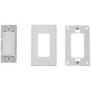 LED Wall Rocker Style, Slide Bar Triac Dimmer Switch, Wall Plates Included, Single Pole or 3-Way Swi...