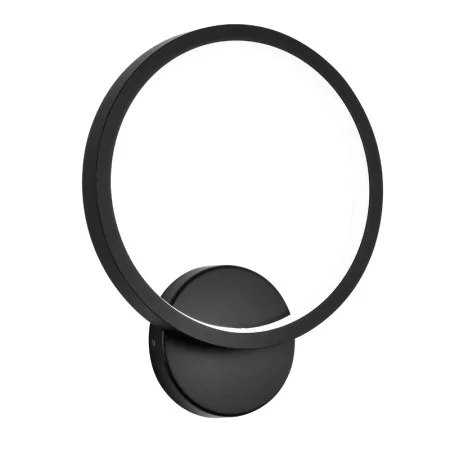 LED Wall Sconce, 12W, 120-277V, 3000K|4000K, 490lm, Black Rubber Shade