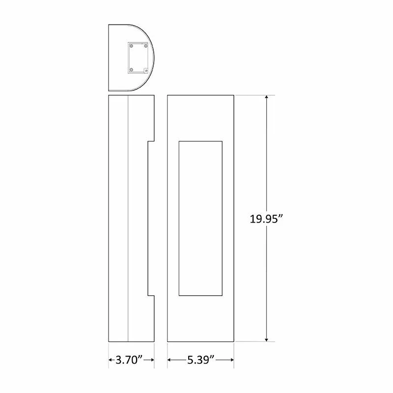 CREST Series 20 W LED Wall Sconce, Bronze Finish - view 2