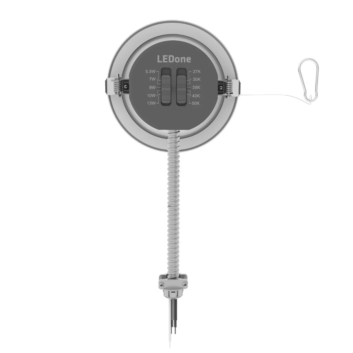 LEDone LOC-4CDL-MW13W5CCT LED Commercial Down Light, 4", 5-Wattage Selectable, 5-CCT Selectable, 120-277V - view 3