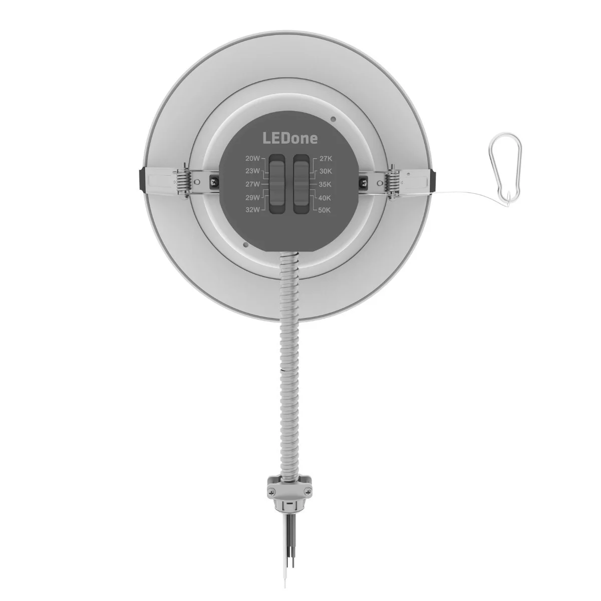 LEDone LOC-6CDL-MW32W5CCT-HO LED Commercial Down Light, 6", High Output, 20W/23W/27W/29W/32W, 2700K/...