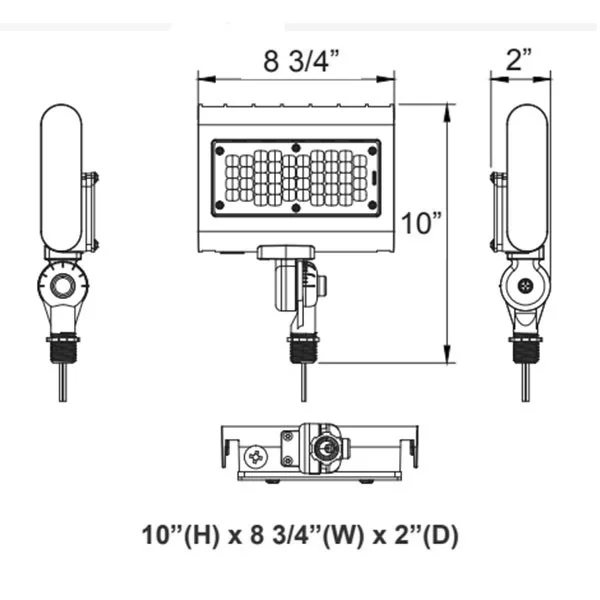LF3 Series, 50W, 4000K, Dimmable, Knuckle Mount - view 2