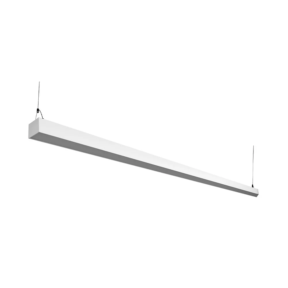 8' LED Suspended Up & Down Light, 100W, 13000lm, 120-277V, 3CCT Selectable 3000K/4000K/5000K, 0-10V ...