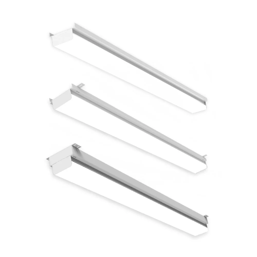 Linear Retrofit, High Efficacy, 120-277V, 4000K, Frosted Flat Glare Reducing Lens, Fixed 4.3" Strip ...