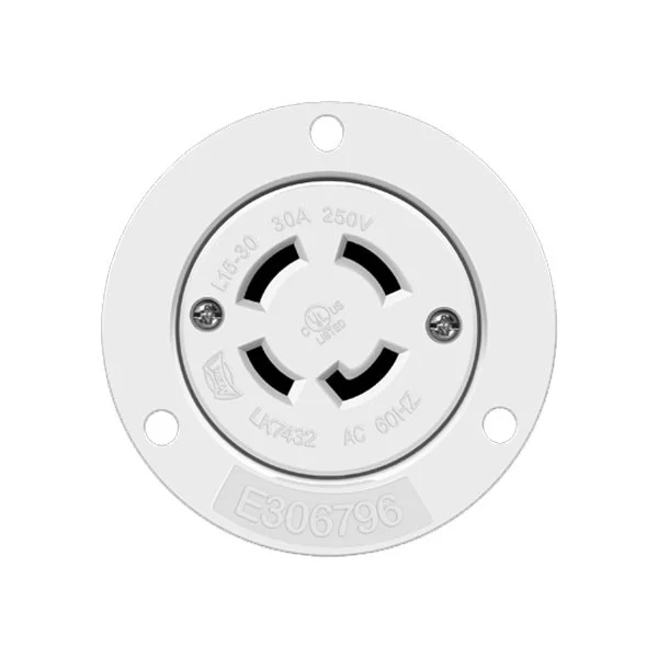 Locking Flanged Outlet, 30A, L15-30RFO