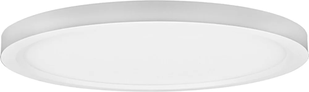 Lotus LED Lights 12" Surface Mount Edgelit Disk, 5CCT Selectable, 0-10V Dimmable, 120-277V, White Trim