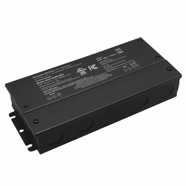 Lotus LED Lights 24V Constant Voltage 96W Driver, 5-in-1 Dimmable, KVG-24096-DWJ