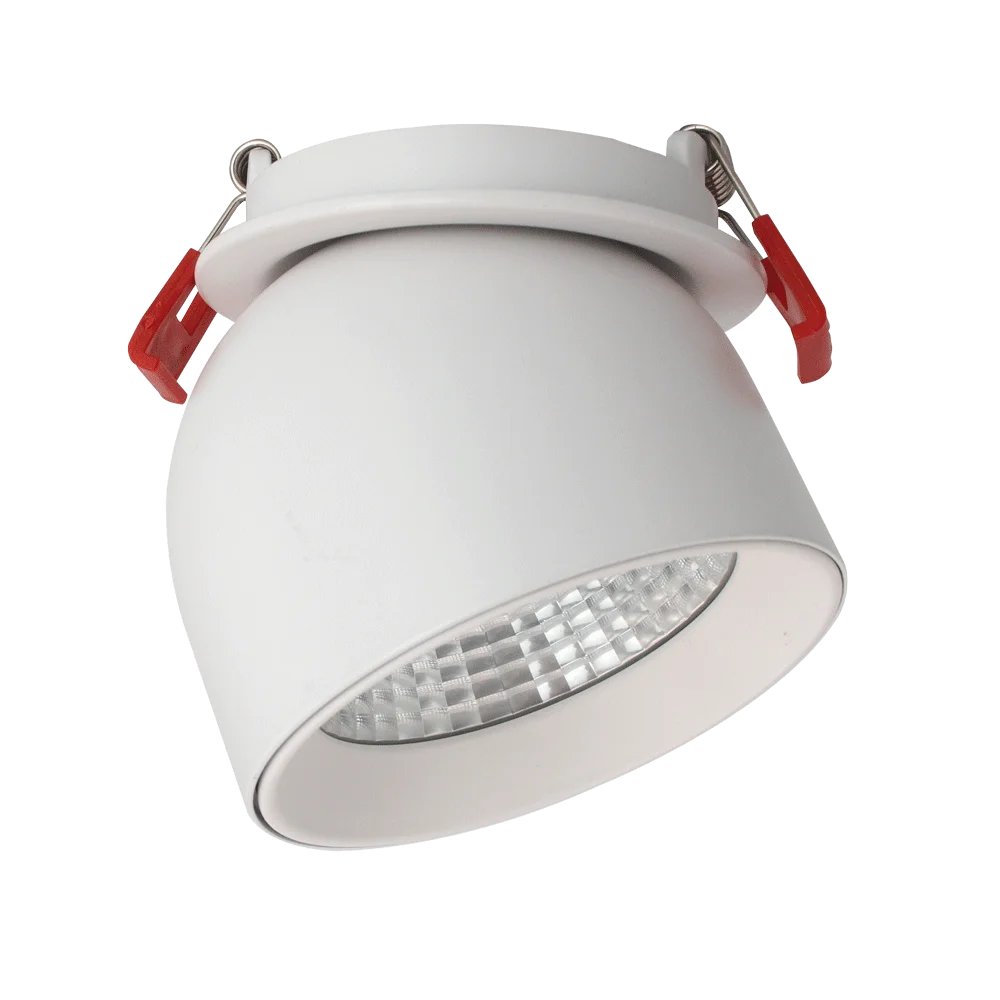 Lotus LED Lights 3" Bullet Floating Gimbal LED, 14W, Adjustable, 5CCT Selectable, White/Black Trim