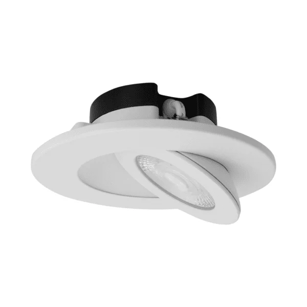 Lotus LED Lights 4" Multi Fit Floating Gimbal, 9W, 5CCT Selectable, CRI 90+, J-Box or Can Retrofit